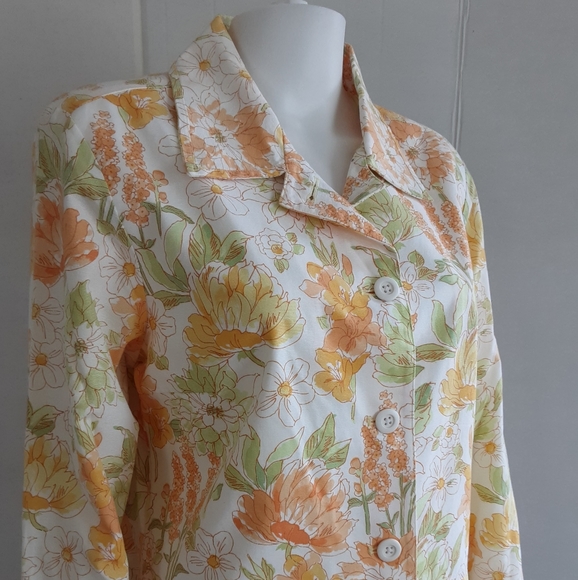 GYMBOREE WOMEN'S 100% COTTON YELLOW 3QTR SPRING COAT SZ L - Picture 3 of 12